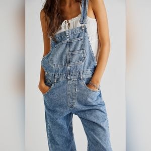 Free People We the Free Jean Overall Small Powder Blue